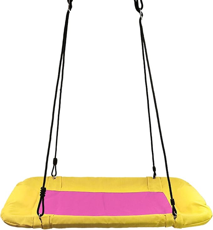 Outdoor Platform Platform Swing Seat Square Swing Chawer pro venkovní zahradu zavěšená židle Snadná instalace 300 kg hmotnostní kapacita